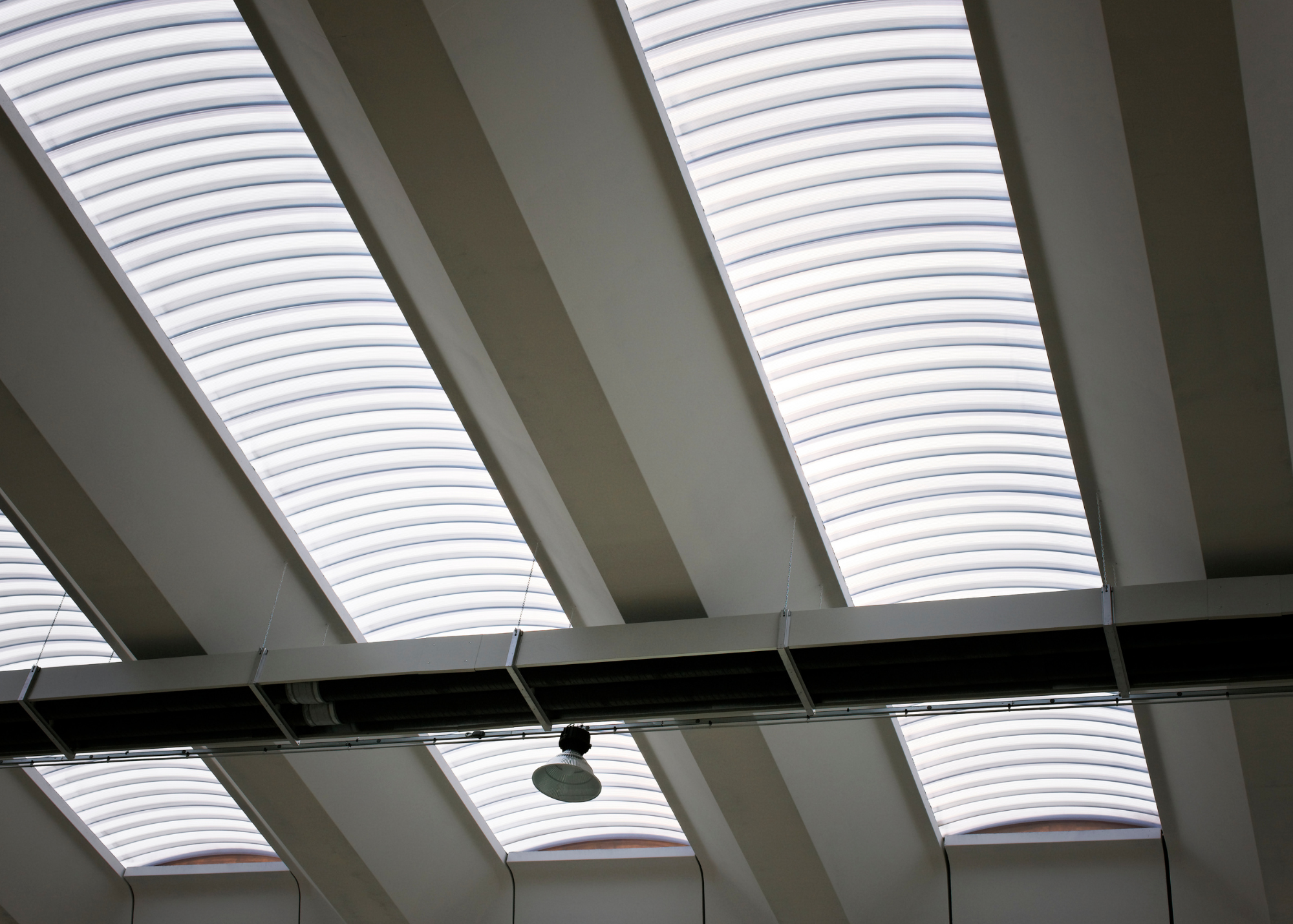 Commercial roof area prepared for skylight removal and closure